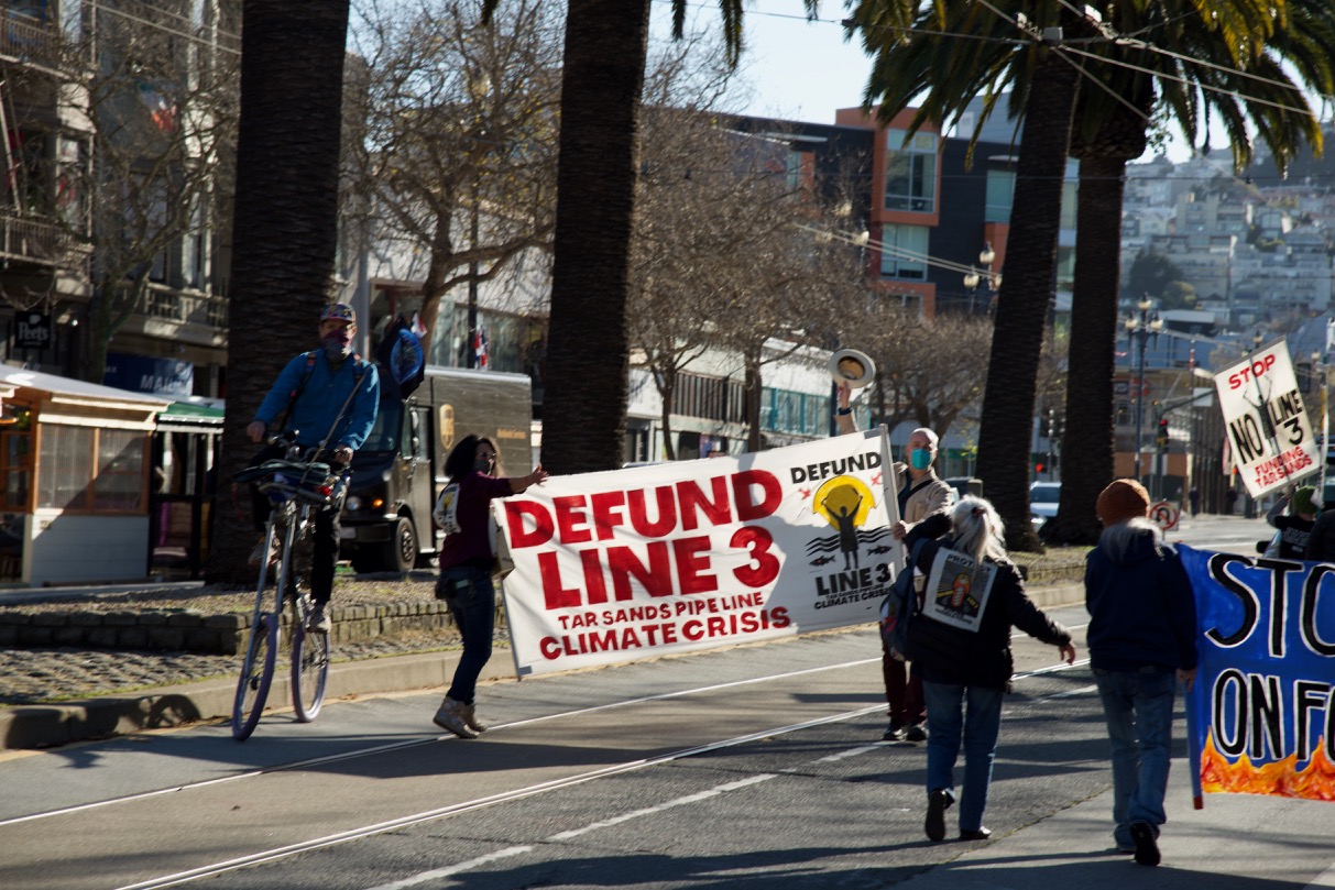 XRSFBay Confront Chase Bank in Solidarity with 'Stop Line 3' Indigenous Water Protectors in Minnesota:March 11th, 2021